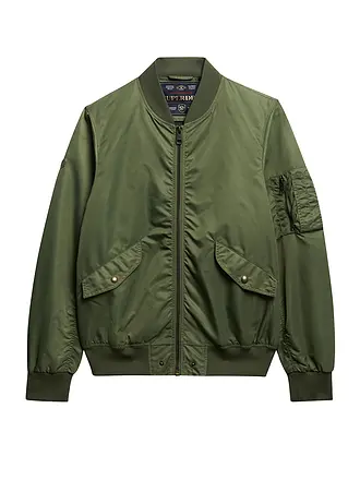 SUPERDRY | Bomberjacke MERCHANT MA1 | dunkelgrün